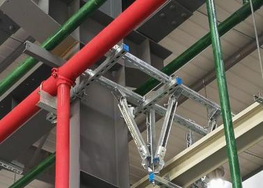 白云鄂博该抗震支架的整体式支吊架结构协调性好